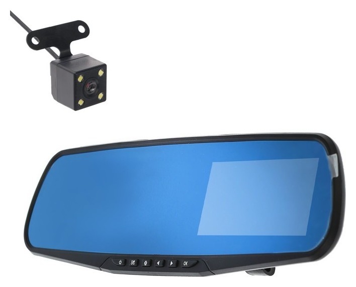 Видеорегистратор 2 камеры, разрешение 1080p, размер 30х8.5 см, TFT 3.5, угол обзора 120°