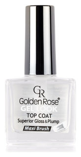 Верхнее покрытие для лака Gel Look Тop Coat Superior Gloss & Plump Golden Rose