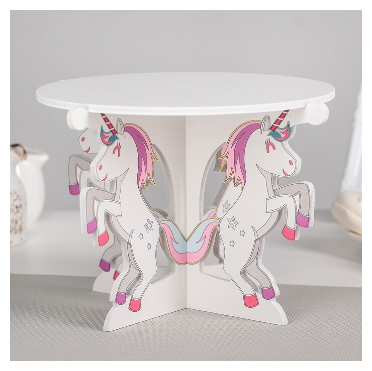 Подставка для кондитерских изделий 23x15,5 см "Единорог"  