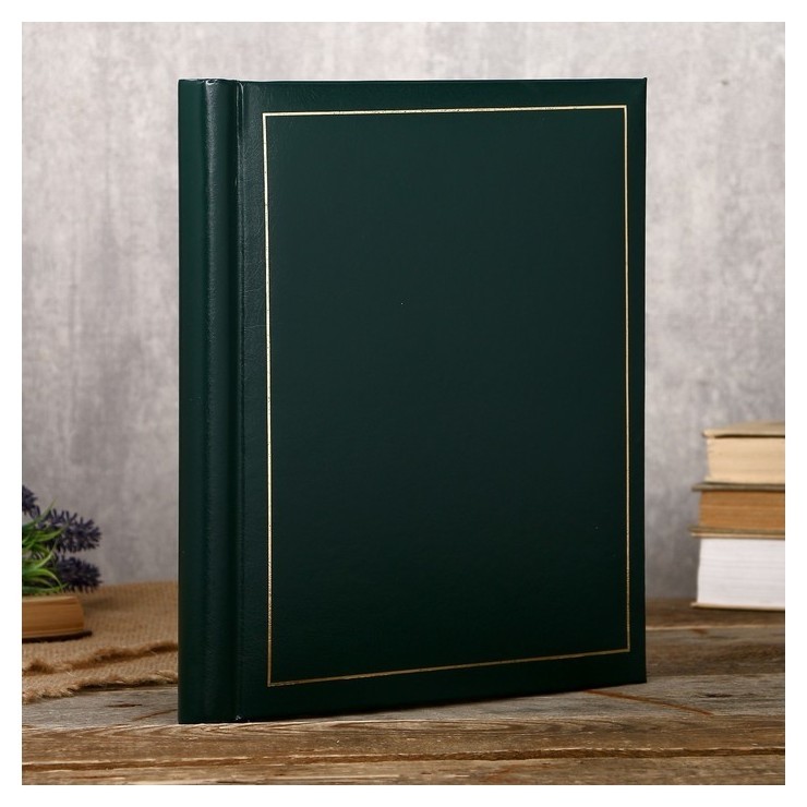 

Фотоальбом Fotografia магнитный, 20 листов, 23х28 см, "Классика" зелёный