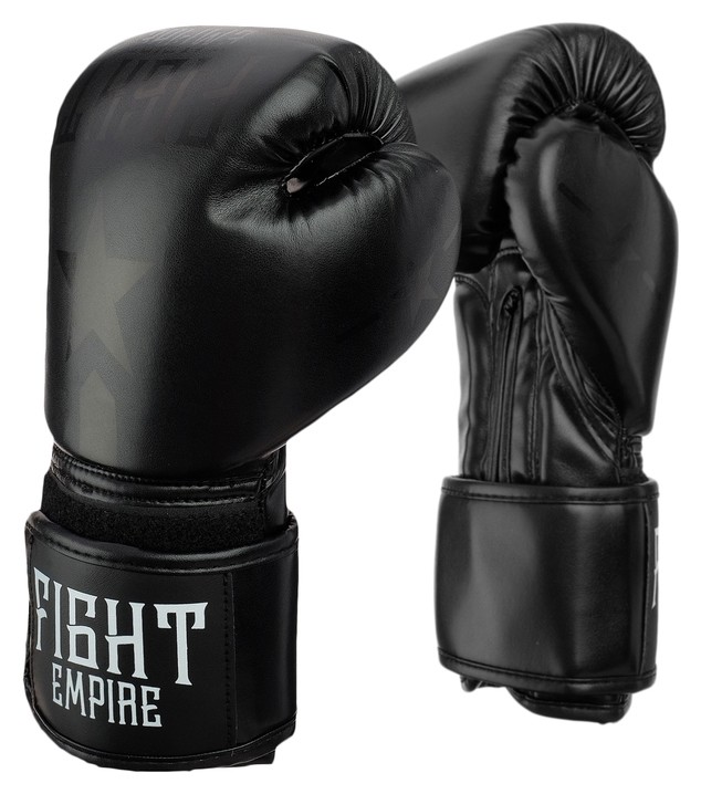 Перчатки боксёрские детские Fight Empire, 8 унций, цвет чёрный