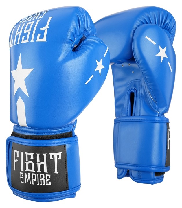 

Перчатки боксёрские Fight Empire, 10 унций, полиуретан, цвет синий
