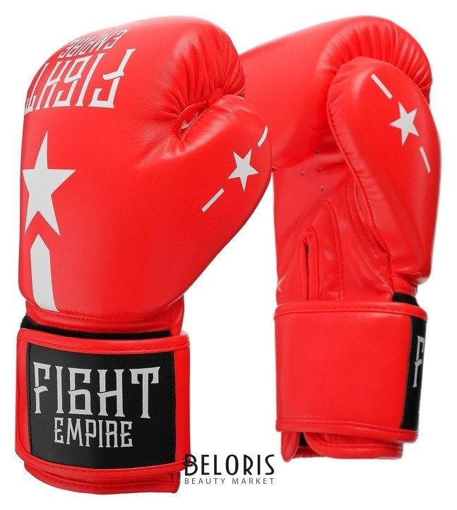 Перчатки боксёрские Fight Empire, 14 унций, цвет красный КНР
