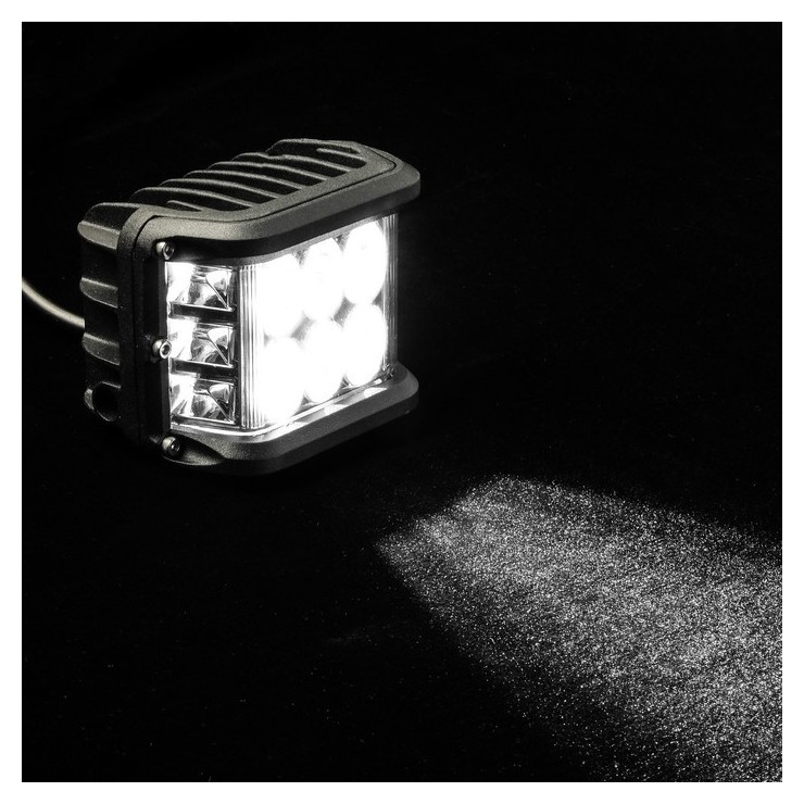 Противотуманная фара 12 LED (6 белых, 6 желтых), Ip67, 36 Вт, 9-30 В, направленный свет