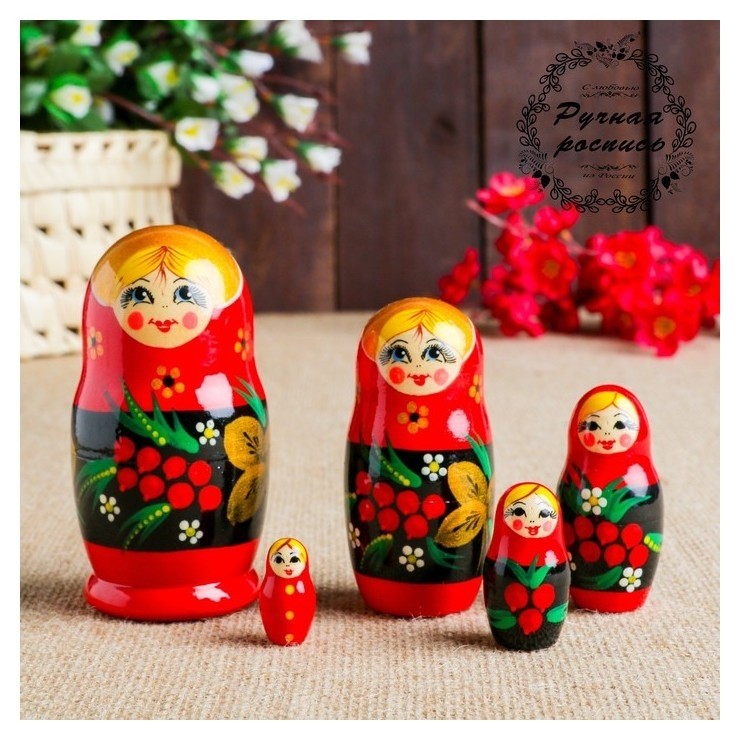 

Матрёшка "Рябинка", 5 кукольная