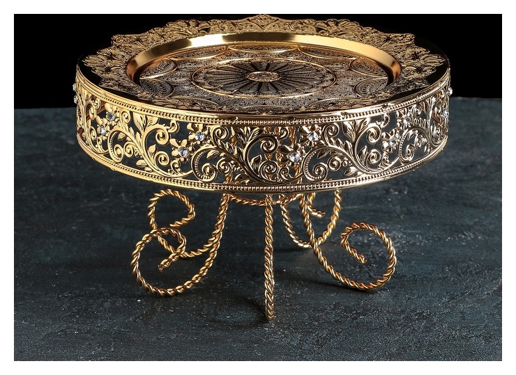 

Подставка для торта, 25×15 см, Золотистый