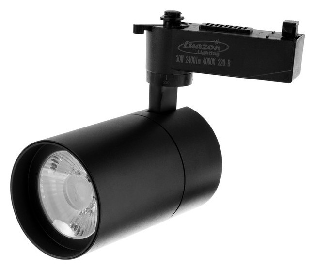 Трековый светильник Luazon Tsl-106, 24 Deg, 30 W, 2400 Lm, 4000k, дневн. бел., корпус черный
