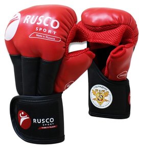 Перчатки Rusco Sport для рукопашного боя Pro, 8 унций, цвет красный Rusco sport