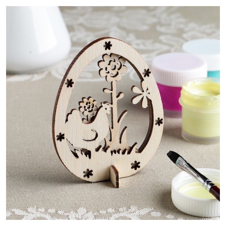 

Заготовка для творчества "Яйцо. курочка", двойная, 9х7 см