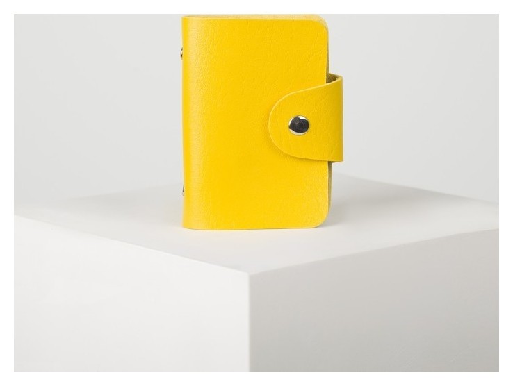 

Визитница, 12 листов, цвет жёлтый