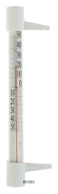 Пластиковый термометр оконный Гвоздик с картонной шкалой,в картоне (-50 +50) Первый термометровый завод