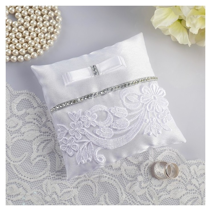 

Подушечка для колец "Таинство", белая, Белый