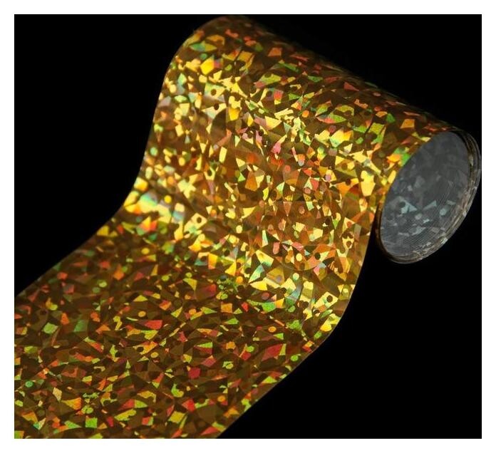 Переводная фольга для декора «Абстракция», 4 × 50 см, цвет золотистый NNB