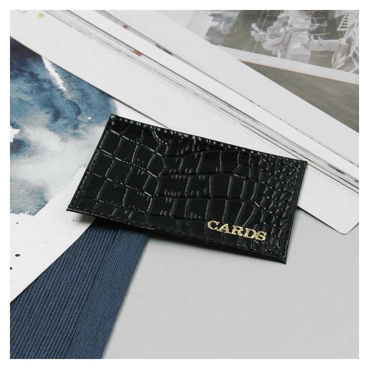 

Футляр для карточки, скат, цвет чёрный