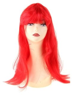 Карнавальный парик, длинные прямые волосы, цвет красный, 120 г 