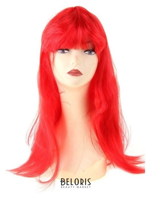 Карнавальный парик, длинные прямые волосы, цвет красный, 120 г NNB