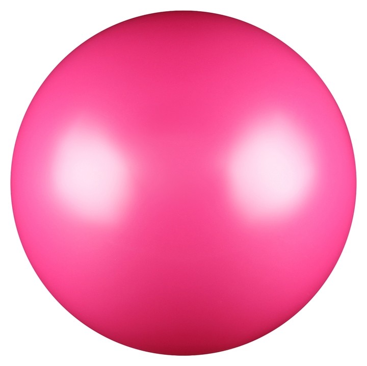 Мяч для художественной гимнастики, силикон, металлик, 15 см 300 г, Ab2803, цвет фуксия