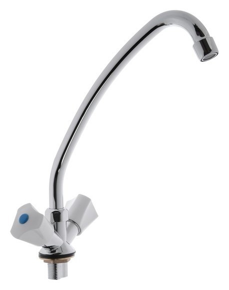 Смеситель для раковины Центр сантехники 41064 двухвентильный на гайке хром 1822₽