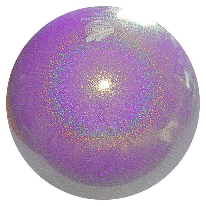 Мяч гимнастический Pastorelli New Generation Glitter, 18 см, Fig, цвет светло-сиреневый HV