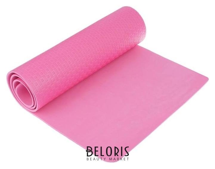 Коврик для йоги 183 х 61 х 0,7 см, цвет розовый Sangh