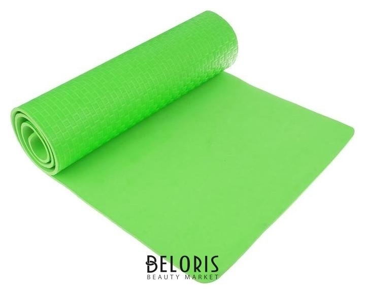 Коврик для йоги 183 х 61 х 0,7 см, цвет зеленый Sangh