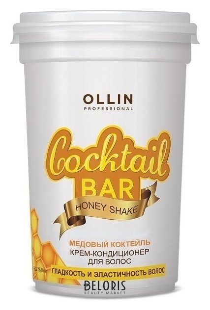 Крем-кондиционер для волос Медовый коктейль гладкость и эластичность OLLIN Professional Coctail bar