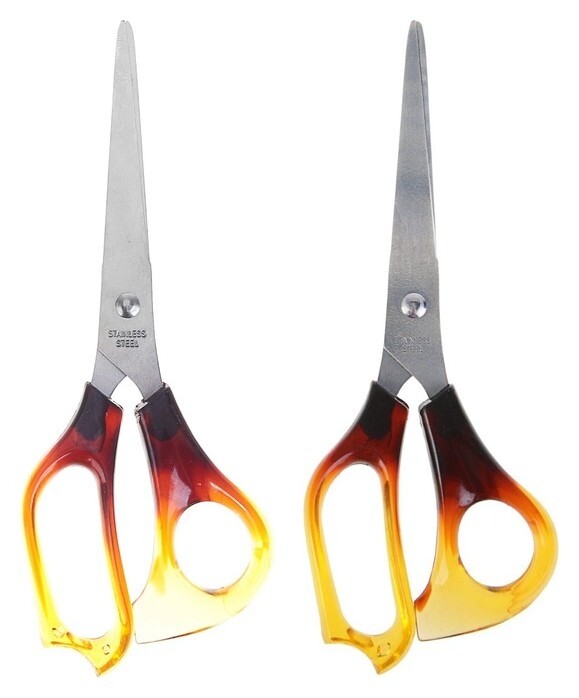 Ножницы Dolce 18 см, пластиковые ручки  