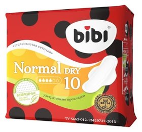 Прокладки Bibi Normal Dry, 10 шт Bibi