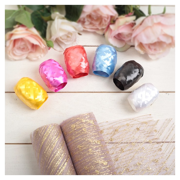 

Лента упаковочная матовая, 0, х 10 м (Набор 6 шт, Микс