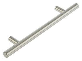 Ручка рейлинг, облегченная, D=12 мм, м/о 128 мм, цвет мат. никель 