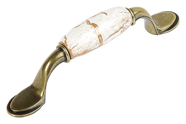 

Ручка скоба Ceramics 007, 96 мм, керамическая, бронза