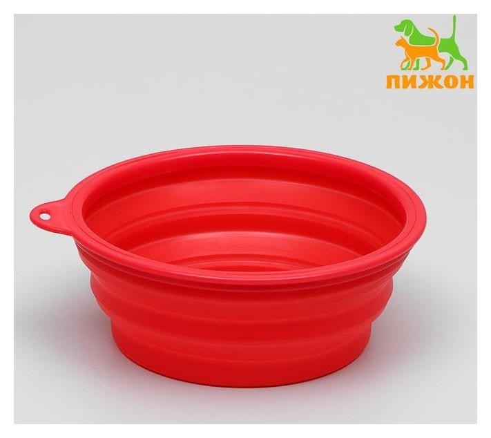 

Миска силиконовая складная большая, 18 см, 1 л., Микс