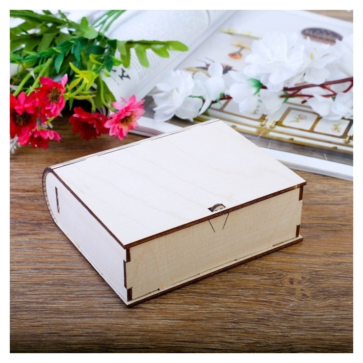 

Шкатулка - пенал, маленький 4x11x12, Бежевый