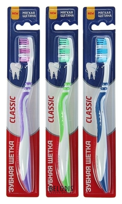 Зубная щётка Rendall Classic, мягкая, 1 шт. КНР