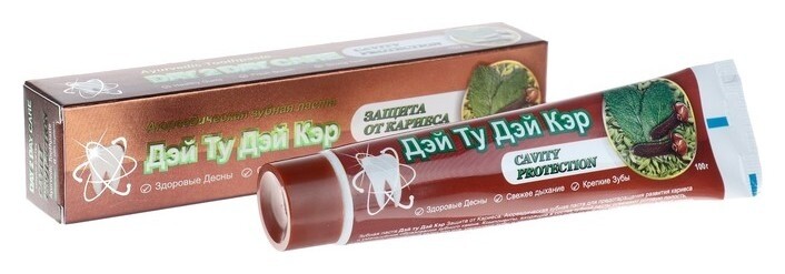 Зубная паста аюрведическая Дэй Ту Дэй Кэр защита от кариеса, 100 г.  Day 2 Day Care