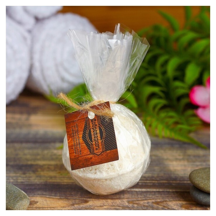 Шипучая бомбочка из гималайской соли "Добропаровъ" с эфирным маслом миндаля, 140 гр  Добропаровъ