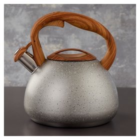 Чайник со свистком Stone, 2,7 л, ручка Soft-touch, индукция, цвет серый Magistro
