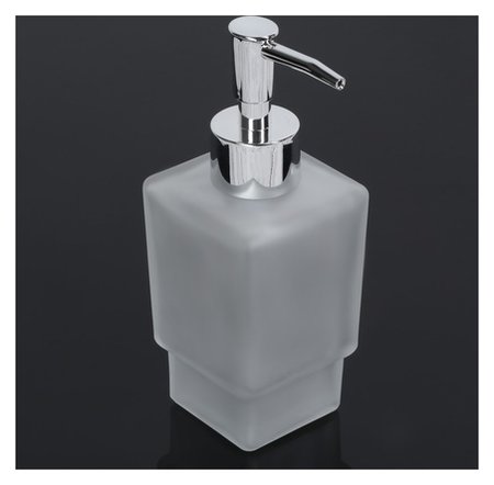 Дозатор для мыла стеклянный матовый 250 мл "Квадро" отзывы