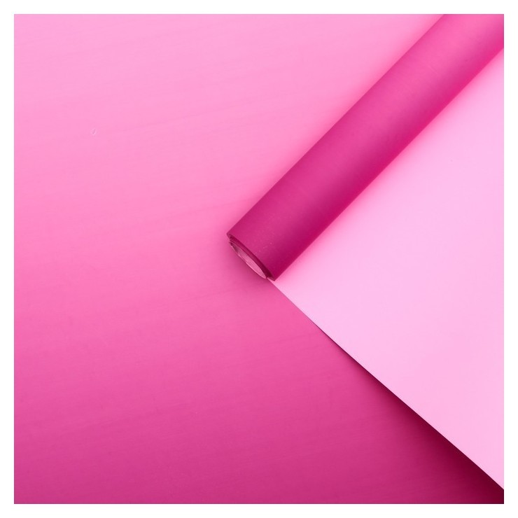 

Плёнка матовая, двусторонняя градиент розовый-фуксия 0,5 х 10 м