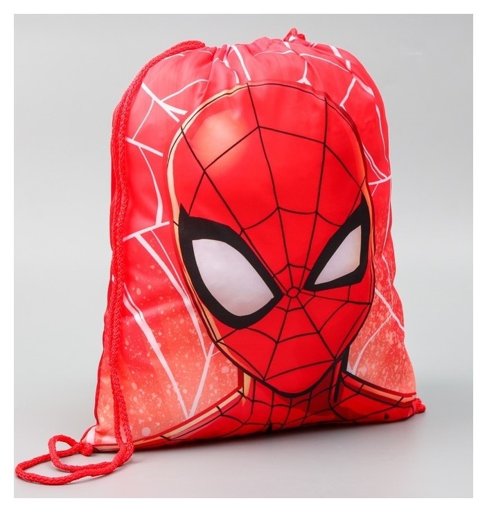 

Мешок для обуви 420*350, Spider-man, человек-паук, Красный