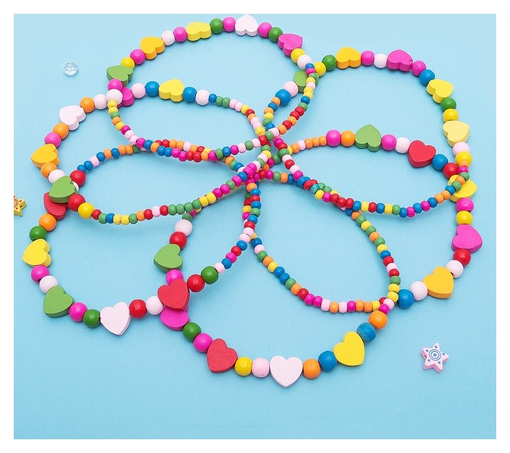Бусы детские "Выбражулька" сердечки  Выбражулька
