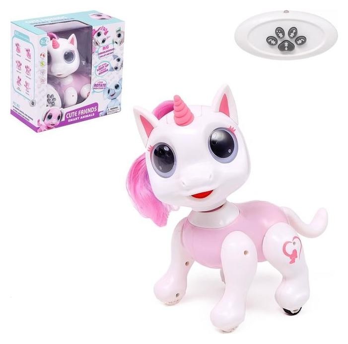 Робот-питомец радиоуправляемый «Единорог», световые и звуковые эффекты