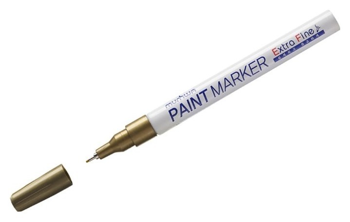 

Маркер-краска (Лаковый) 1.0 Munhwa Extra Fine Paint Marker золото Efpm-07, Золотистый