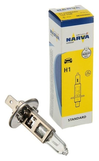 

Лампа автомобильная Narva Standard, H1, 12 В, 55 Вт