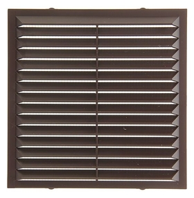 Решетка вентиляционная "Эковент" 1313 С, 138x138 мм, цвет коричневый Эковент