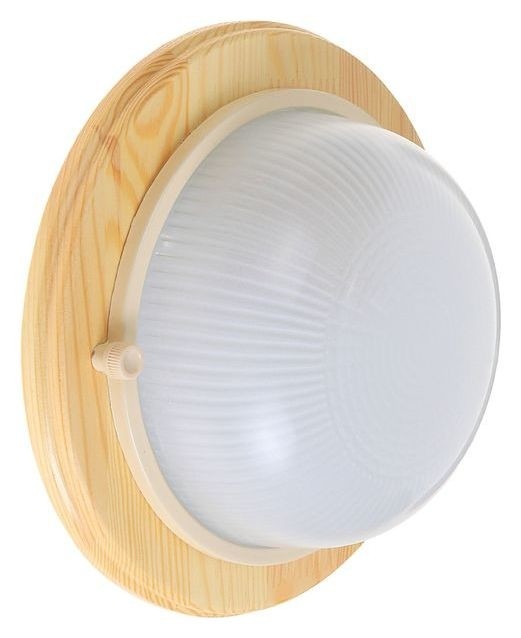 Светильник для бани/сауны Italmac Termo 60 00 18, 60 Вт, Ip54, цвет береза, до +130°c