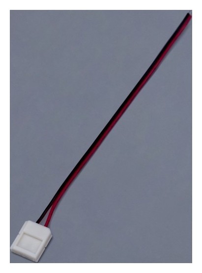Кабель соединительный Ecola LED Strip, 2-х конт. зажимный разъем 10 мм, 15 см, 1 шт.