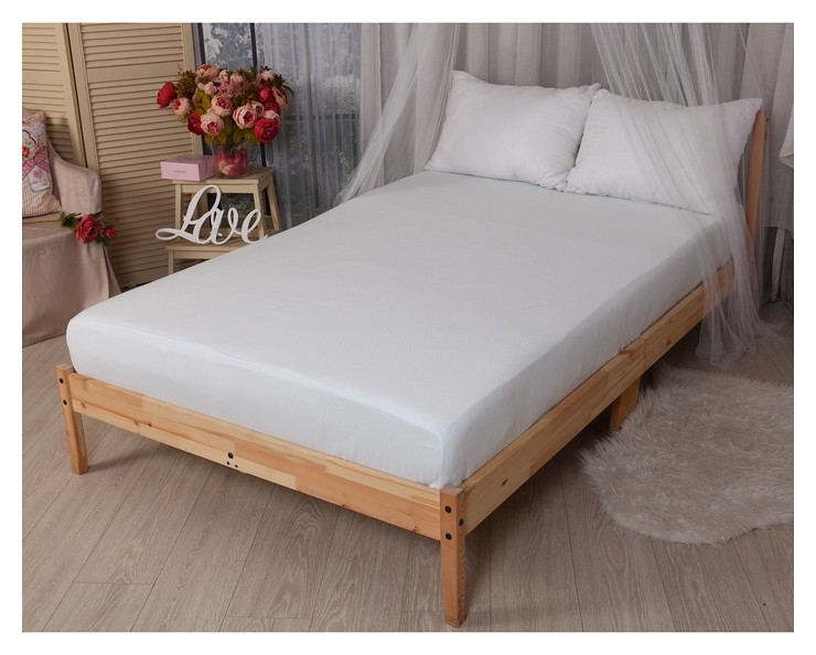 

Наматрасник практичный защитный 90*200/20 натяжной, 100% п/э, Белый