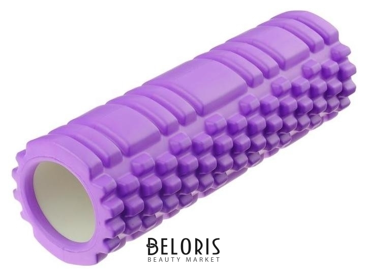 Роллер для йоги 30 х 10 см, массажный, цвет фиолетовый Sangh