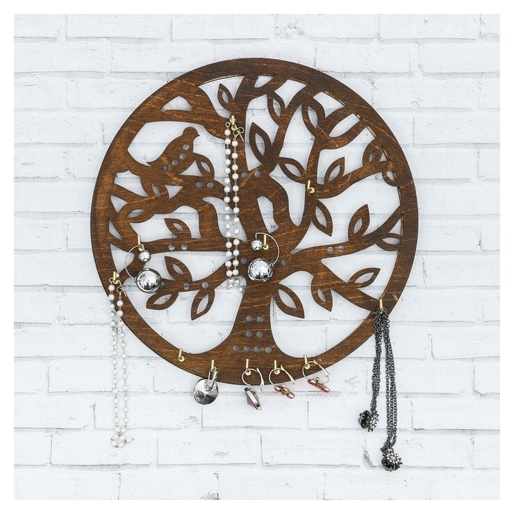 Органайзер настенный для бижутерии "Дерево"  